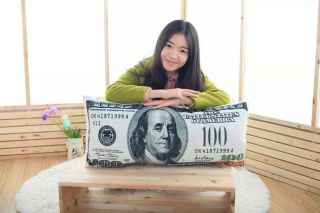 Hot 100 Dollar Bill Money Wealth Pillow Case Alive Us Pillowcase Bed Home Decor