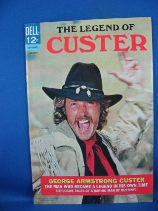 The Legend Of Custer 1 (jan 1968,  Dell) Photo Cover Vf Nm