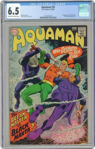 Aquaman (1st Series) 35 1967 Cgc 6.  5 1571261024