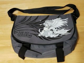 Ah My Goddess Messenger Bag Greyscale Without Tags