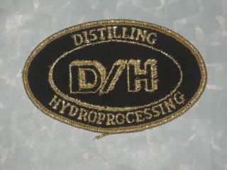 Distilling Hydroprocessing Patch - Vintage - 4 " X 2 3/8 "