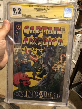 Captain America 101 Cgc 9.  2 Ss Stan Lee