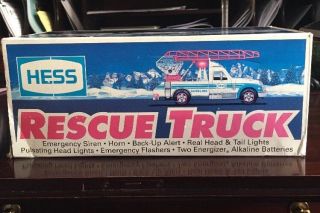 Collectible 1994 Hess Fire Ladder/rescue Truck / Box -