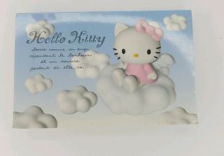 1998 Sanrio Hello Kitty Mini Notepad Frence Blue Angel