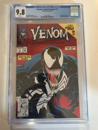 Venom: Lethal Protector 1 Red Foil Cover Cgc 9.  8