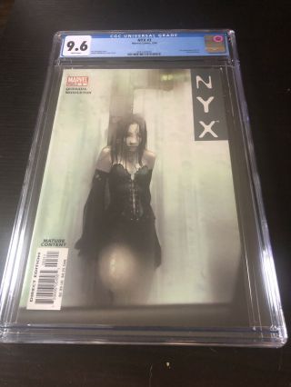 Nyx 3 Cgc 9.  6 White Pages 1st Appearance X - 23 Marvel Comics 2004