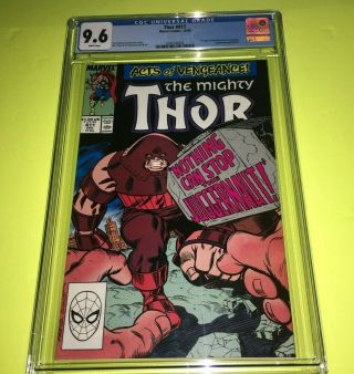 The Mighty Thor 411 Cgc 9.  6 1st Appearance Warriors
