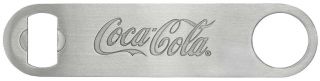 Coca - Cola Coke Stainless Steel Flat Pocket Bottle Opener