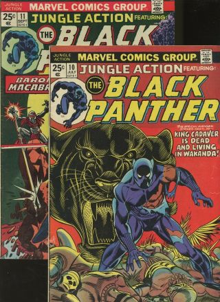 Jungle Action 10,  11,  12,  14,  15,  16 6 Books Marvel Black Panther Adventure 2