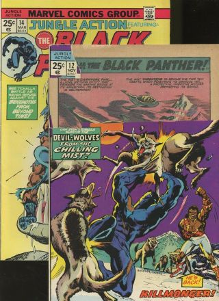 Jungle Action 10,  11,  12,  14,  15,  16 6 Books Marvel Black Panther Adventure 3