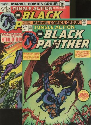 Jungle Action 10,  11,  12,  14,  15,  16 6 Books Marvel Black Panther Adventure 4