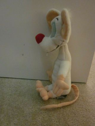 Vintage 1996 Pinky And The Brain Animaniacs Warner Brothers Plush Toy - Pinky 3