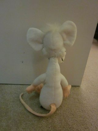 Vintage 1996 Pinky And The Brain Animaniacs Warner Brothers Plush Toy - Pinky 4