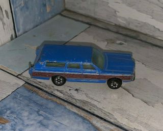Vintage Yatming Ford Station Wagon Blue Panel Loose $7 Shipped