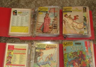 Classics Illustrated near complete set 165 of 169 books in pages and folders 2