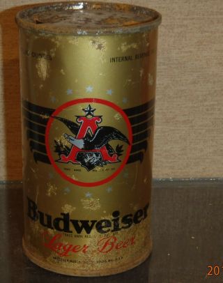 Late 1930s Budweiser Oi Irtp Flat Top Beer Can St Louis Missouri Anheuser Busch