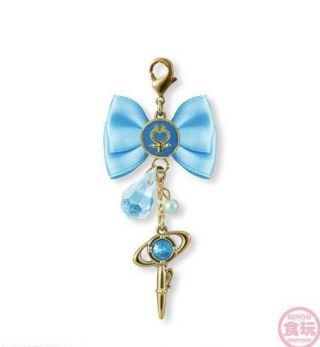 Bandai Sailor Moon Crystal Ribbon Charm Keychain Mercury From Japan F/s