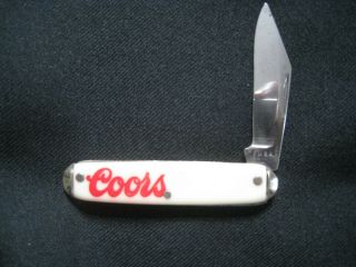 Vintage Coors Beer Advertising Pocket Knife Collectible 3 1/2 inches USA 2