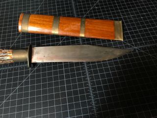 Antique 19thc Thai Laos Daab Sword Dha Asian Dagger Fighting Knife Burmese