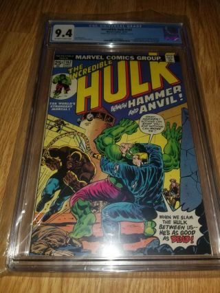 Incredible Hulk 182 Cgc 9.  4 3rd Wolverine Double Cover