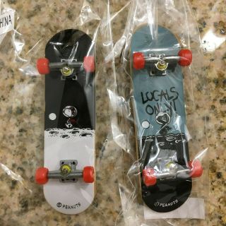 Peanuts Snoopy Astronaut Fingerboards Set Of 2 Sdcc 2019 Comic Con Exclusive