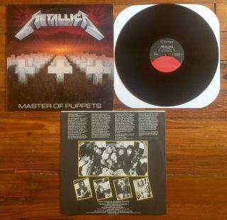 Metallica Master Of Puppets Lp Vinyl Og Us 1986 1st Pressing Nm Insert