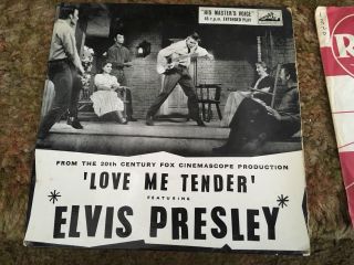 Elvis Presley Ep Single 45 Love Me Tender Ex/ex Rare Hmv