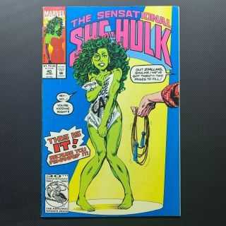 Sensational She Hulk 40 1992 John Byrne Jumprope Cover