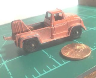 Vintage Tootsie Toy Midget Tow Truck Diecast Wrecker Orange /g