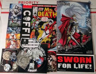 Lady Death Scorched Earth 25th Anniversary Challenge Coin W/stretch Goal Package