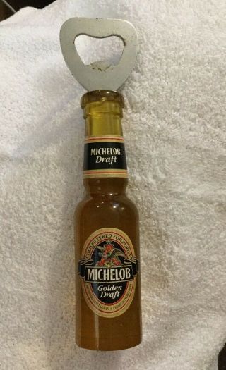 Vintage Rare Michelob Golden Draft Bottle Shaped Opener