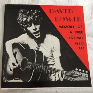 David Bowie (the Hype) Nm Us 7 " Single Memory Of A Festival Pts 1&2