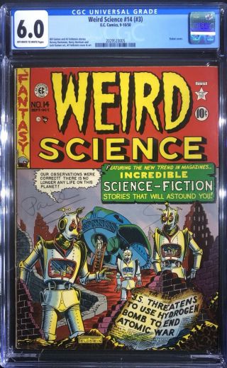 Weird Science 14 (3) - Ec Comics - Cgc Graded 6.  0 Off White/white Pages - Key