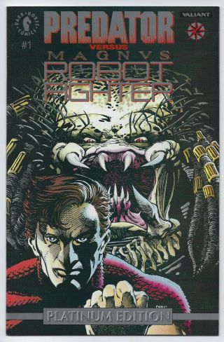 Predator Vs Magnus Robot Fighter 1 Platinum Edition Nm (valiant 1992)