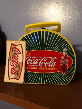 Coca Cola Metal Lunch Box W/original Tag (lc)