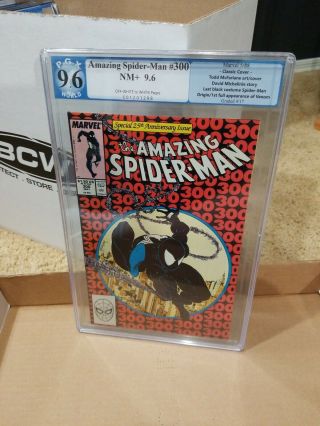 Spiderman 300 9.  6 Pgx Not Cgc 1st Venom Key Nvr Pressed Last Price Drop