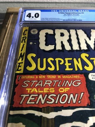 Crime Suspenstories 1 - EC Comics - CGC Graded 4.  0 OW - Scarce Early Issue 5