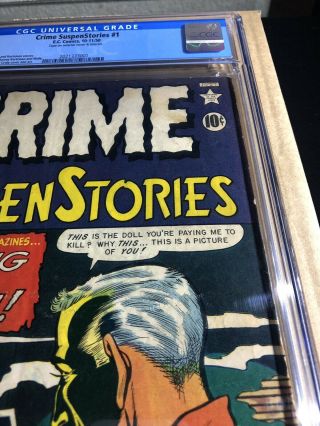 Crime Suspenstories 1 - EC Comics - CGC Graded 4.  0 OW - Scarce Early Issue 6