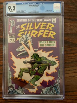 The Silver Surfer 2 (oct 1968,  Marvel) Cgc 9.  2