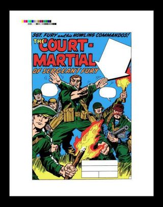 Jack Kirby Sgt Fury And His Howling Commandos 7 Rare Production Art Pg 1