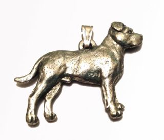 Pitbull Pendant Dog Harris Fine Pewter Made In Usa Jewelry Natural Ears