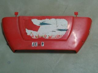 Power Wheels Hood For 2 Seat Jeeps Red With Flames Good If Your Repainting