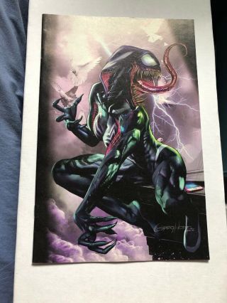 Edge Of Venomverse 1 Greg Horn Virgin Variant Unknown Comics Black Colored