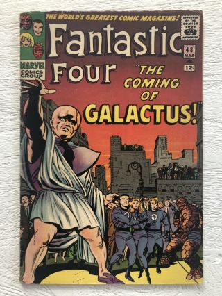 Fantastic Four 48 1966.  Vg? 1st App.  Silver Surfer & Galactus (cameo)