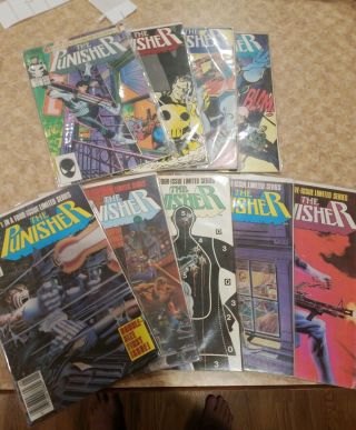 1986 Marvel The Punisher 1 - 5 Limited,  1 - 4 Unlimited Series
