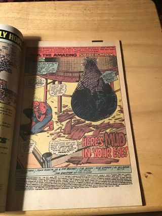 The Spider - Man 217 (Jun 1981,  Marvel) Key Issue Mud Thing 1st App 3