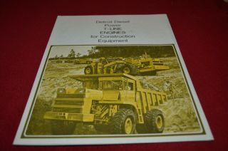 Gm Detroit Diesel Engines For Construction Equipmen 1974 Dealers Brochure Amil15
