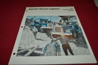 Gm Detroit Diesel Engines For Construction Trucks 1973 Dealers Brochure Amil15