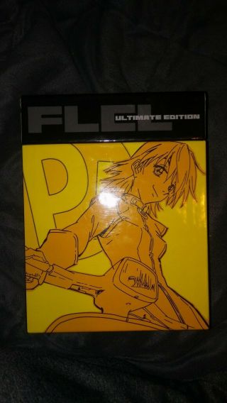 Flcl Ultimate Edition Boxed Set Dvd 4 Discs Not Complete Missing Cards Etc