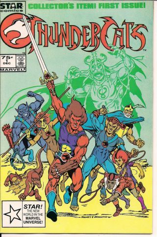 Thundercats 1 Vf,  /nm - Marvel Star Comics 1985 Tv Cartoon Tie - In